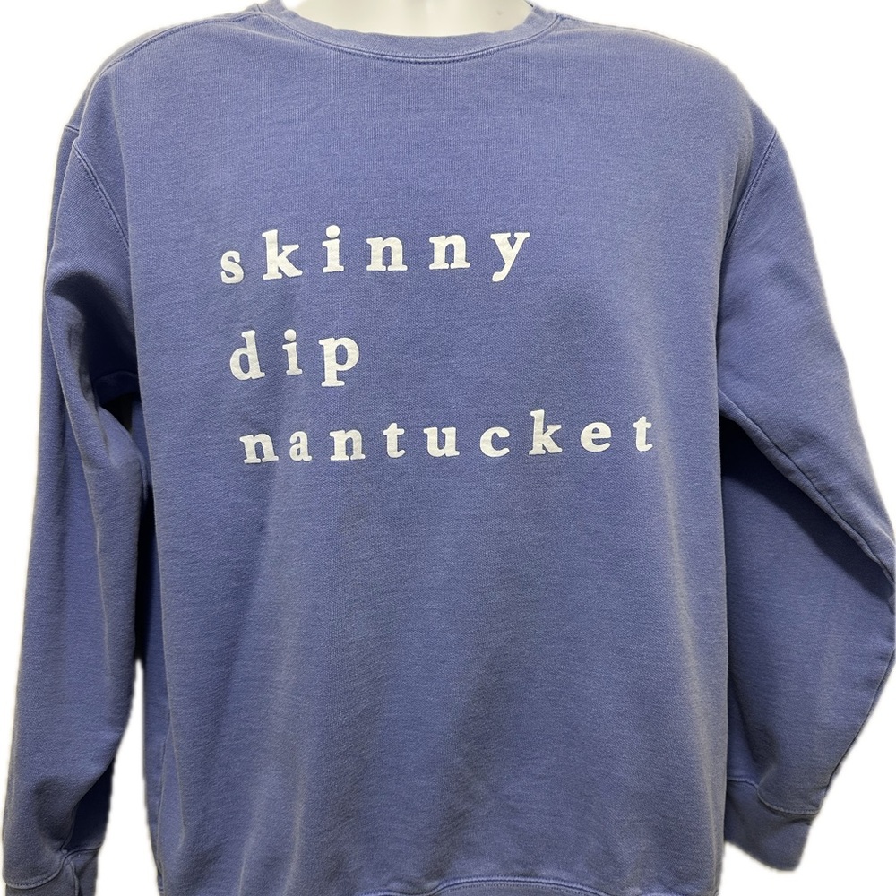 Skinny dip Nantucket  Comfort Colors Brand Women’s Sweatshirt Size Medium
